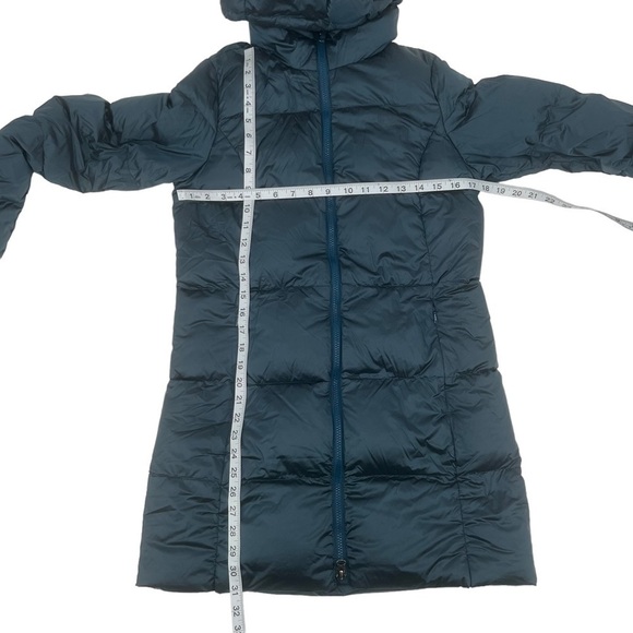 Eddie Bauer Peacock Blue Luna Peak Down Hooded Parka Coat Size Small Women's - Picture 4 of 6